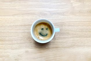 Kaffeetasse mit Smiley