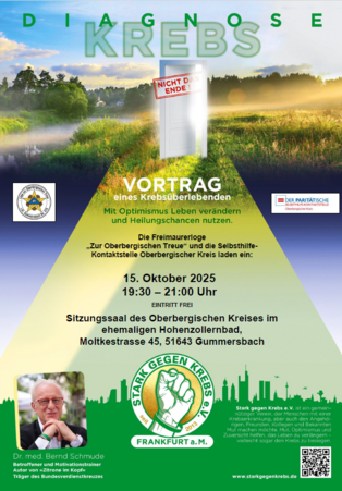 Veranstaltungsplakat mit Infos zu Ort und Referent